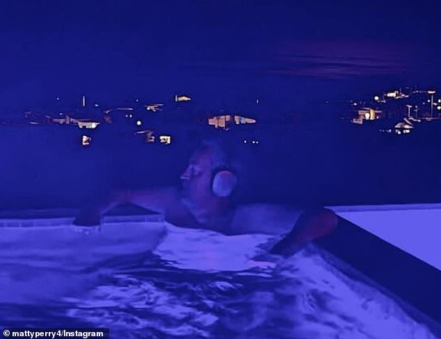 In his last Instagram post, posted the week of his death, the star shared images of him in his hot tub, which is next to his infinity pool.