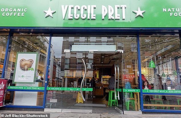 The Veggie Bret store on Broadwick Street in Soho, London, reopened as Standard Pret in February.