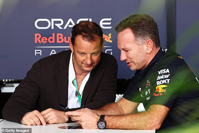 Horner (pictured today in talks with Red Bull CEO Franz Watzlawick) was cleared of charges of coercive behavior towards a female colleague last week.