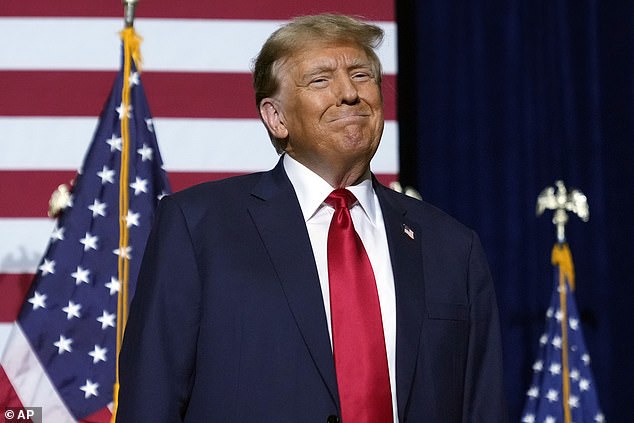 After the GOP primaries were held on Super Tuesday, Trump (pictured in January) is now the last major Republican candidate standing and is set to be the party's nominee for the third time.