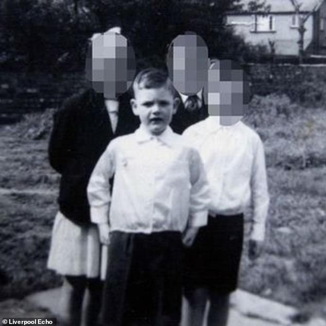 Maudsley, seen as a child, is serving four life sentences in his glass cell that measures 18 feet by 14 feet.