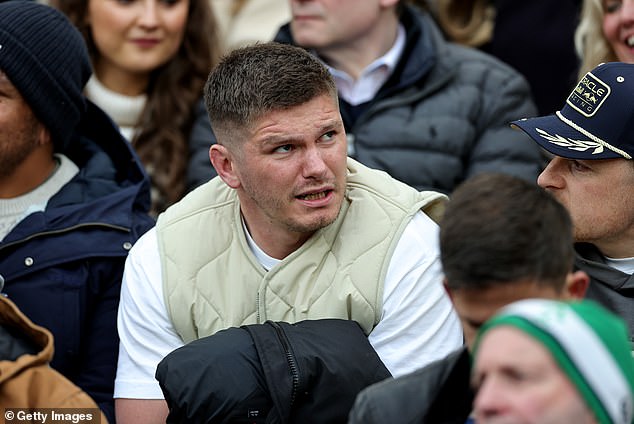 Former England captain Owen Farrell was spotted in the crowd on Saturday night, having decided to step away from Test rugby last year.