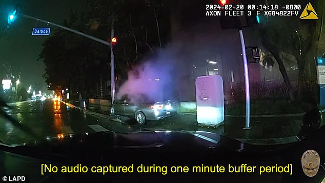 The 14-year-old driver crashed while speeding away from police who were trying to stop traffic.