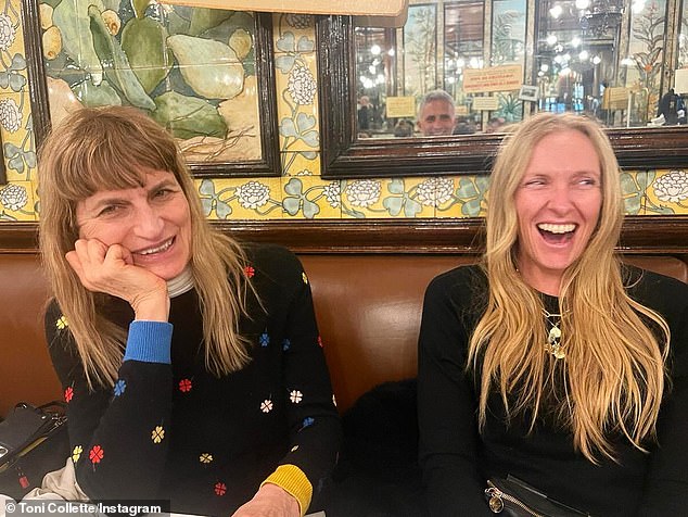 Luckily, this didn't dampen her spirits, as Toni later shared a photo of herself enjoying dinner at a local restaurant with Twilight filmmaker Catherine Hardwicke (left).