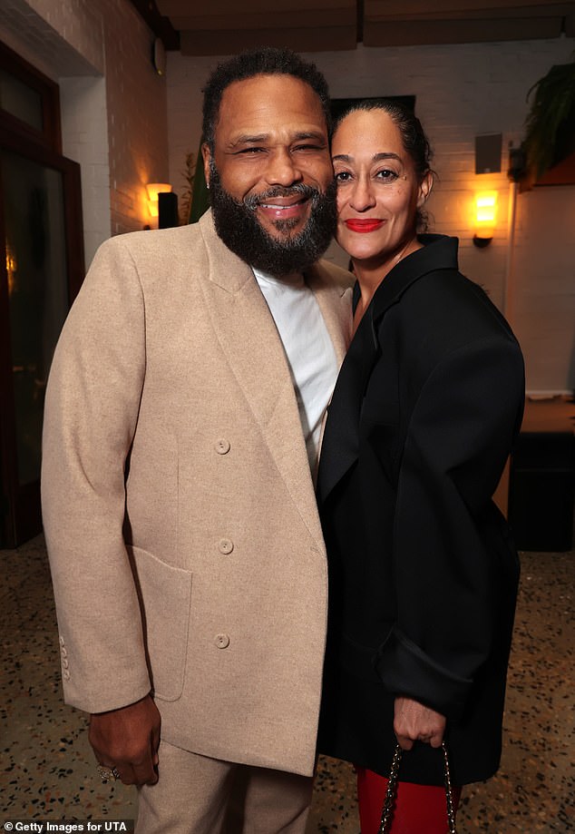 Also present was actress Tracee Ellis Ross, who posed with former Black-ish co-star Anthony Anderson.
