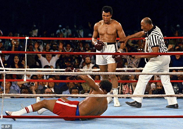 The Rumble In The Jungle is one of the most iconic fights in boxing history and had an explosive finish when Ali knocked down favorite Foreman.