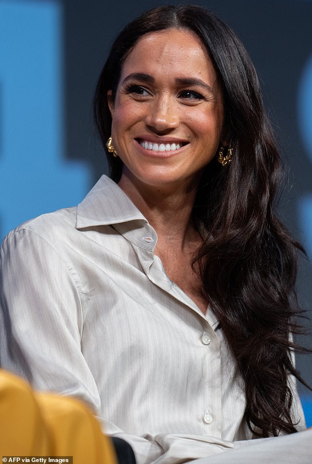 At the event, Meghan, Duchess of Sussex, was one of the keynote speakers and spoke to the media about the experience while pregnant with her two children Archie and Lilibet.