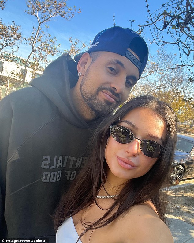 Costeen Hatzi, 23 (right), opened up about her relationship with tennis bad boy Nick Kyrgios, 28 (left), and revealed that marriage and babies are on the cards.