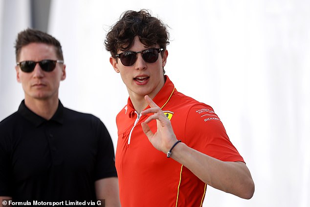 The teenager has been called up to replace the sick Carlos Sainz for the Jeddah Grand Prix