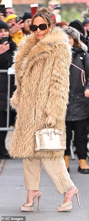 Celebrity appeal: actress Jennifer Lopez with a Birkin bag