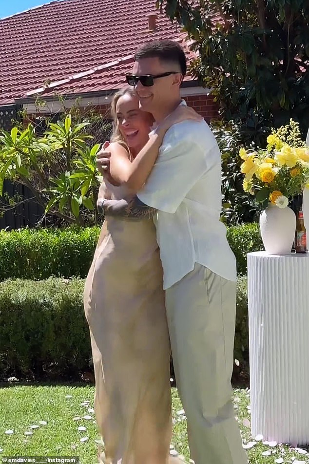 The Perth influencer hosted a lavish gender reveal party with her family and friends over the weekend, and posted pictures of the intimate occasion on Instagram.
