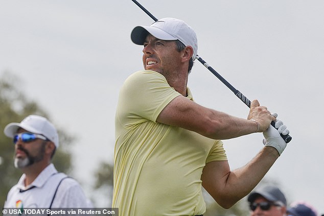 McIlroy is currently first on the PGA Tour in shots taken from tee to green and is also first in total drives.