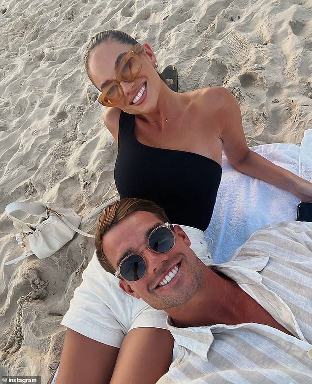 Girlfriend Demi Brereton, 27, has been nursing the athlete back to health and assured on Thursday night that he is 'doing really well', the Herald Sun reported