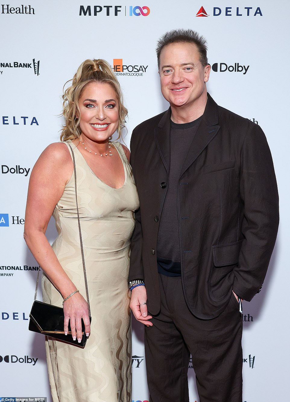 Jeanne Moore was spotted with The Whale actor Brendan Fraser