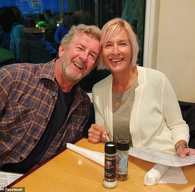 The couple, who were lifelong sailors and married for 27 years, have been able to travel to 'many parts of the world' because of their boating lifestyle and lived a 'life of joy and love'.  In the picture together: Hendry and Brandel