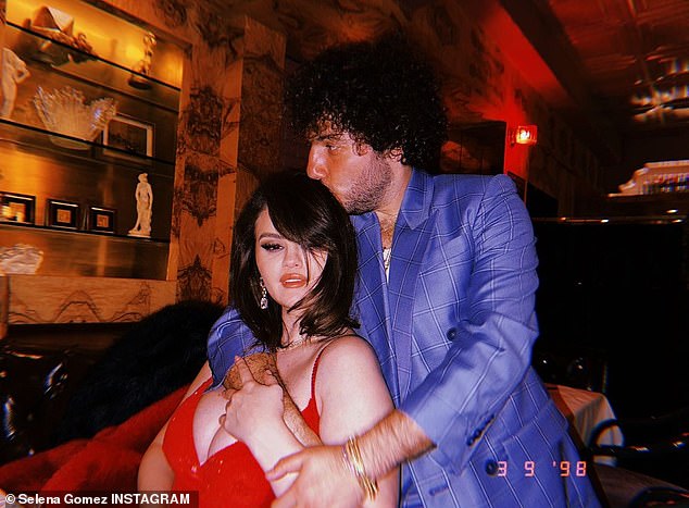The Hands To Myself singer was also joined by her boyfriend of several months, Benny Blanco, during her night out