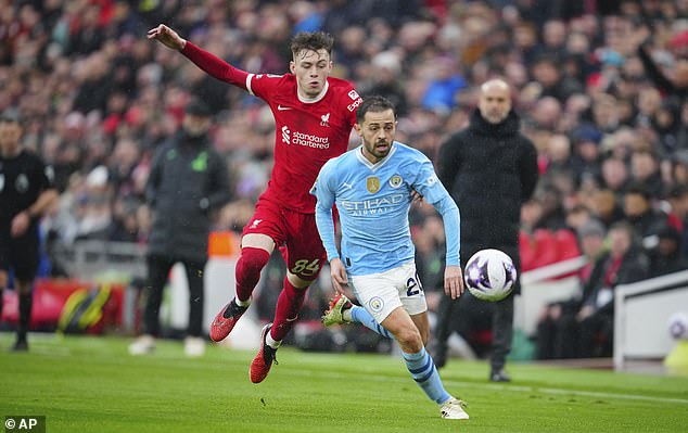Bernardo Silva was the best player in midfield in the first half but his influence waned after the break