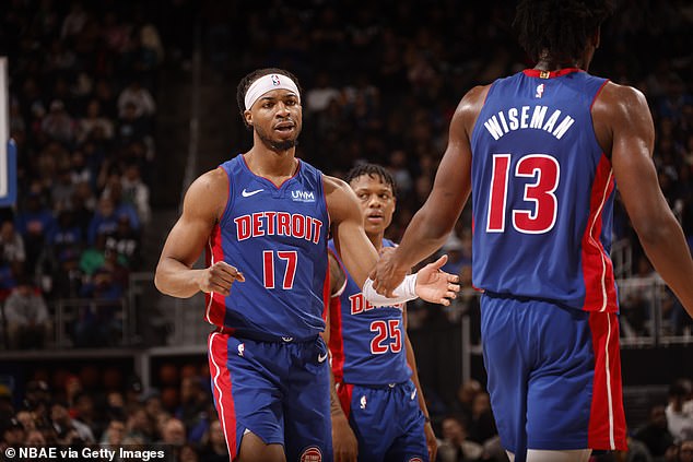 The Pistons have had a poor season this season and have lost a league-worst 53 games so far.