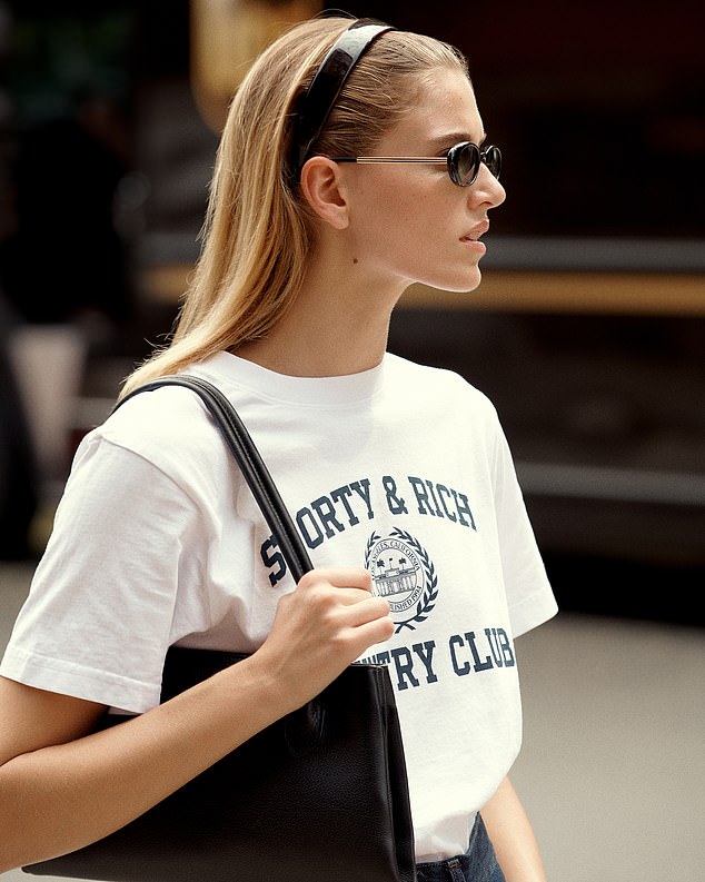 Emily Oberg's Sporty & Rich brand t-shirts start at £49