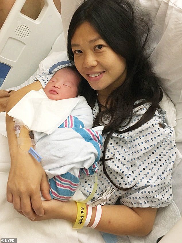 Liu made headlines after she was able to conceive a child with her hero NYPD officer husband 31 months after he was fatally shot while sitting in his squad car in 2014