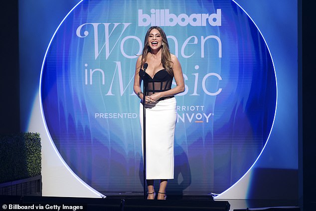 Sofia has been filtering through a busy schedule, and earlier this week singer Karol G presented the Billboard Woman of the Year award (see above)