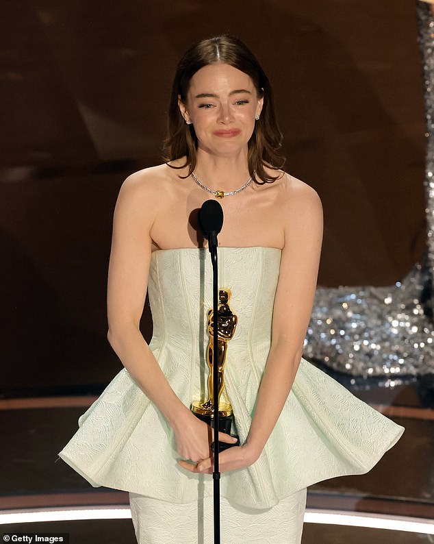 There were gasps in the room when Emma Stone's name was read out as Best Actress at the 96th Academy Awards on Sunday