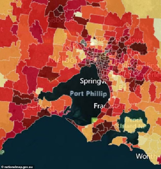 A similar divide exists in Melbourne between the richest and the poorest