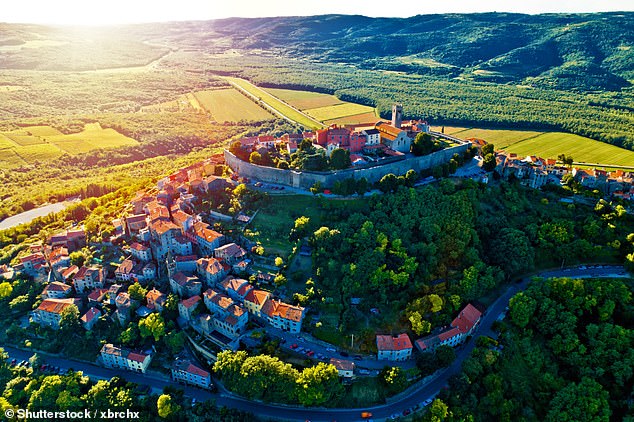 Juliet visits Motovun (pictured), the best preserved Venetian fortified town in Istria