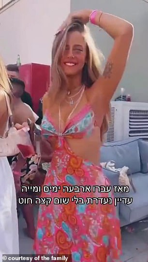 Mia Schem is seen dancing and smiling at a music festival in footage before her kidnapping