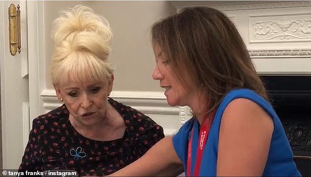Tanya had a close bond with Barbara and this year ran the London Marathon as part of Bab's army.  When Barbara died, she shared this photo on Instagram along with a tribute