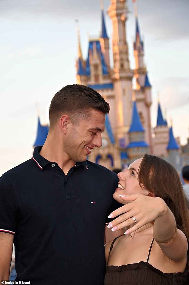Izzy, who works in marketing, and Max got engaged while on vacation at DisneyWorld last September