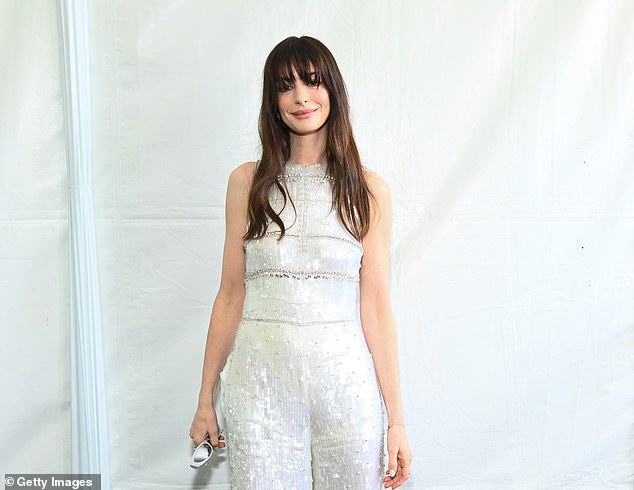 Part of Anne Hathaway's (pictured) perfect red carpet look is her own hard work, Westman revealed. 'She looks better than ever. She is incredibly disciplined – she works out every day, eats super clean, she works off her butt. She doesn't get lost,' she said