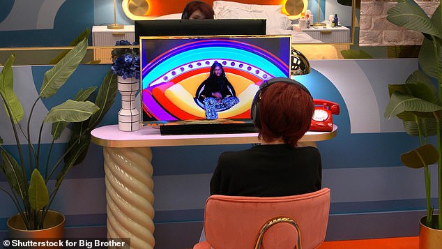 The TV star is allowed to watch from her bedroom as the celebrities head to the Diary Room to cast their votes, while she is barred from making any nominations