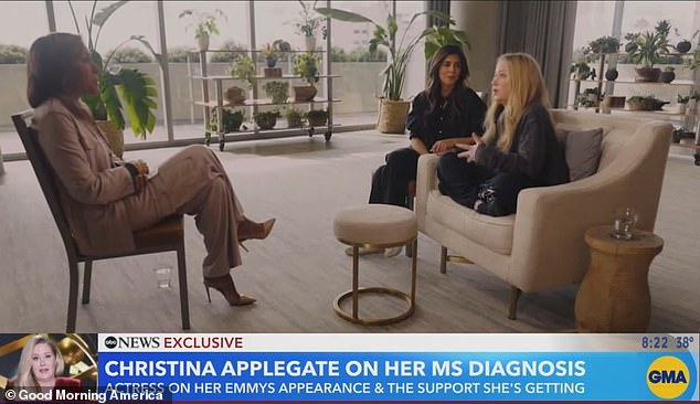 The Bad Moms star sat down with Jamie-Lynn Sigler, who also has MS, as she spoke to Good Morning America's Robin Roberts