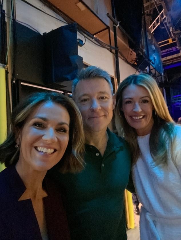 Susanna Reid (left, Ben's former Good Morning Britain co-star) was one of the celebrities who wished the duo well ahead of their debut earlier today