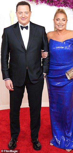 And at the Oscars this year with his wife Jeanne Moore