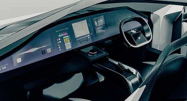 A version of the Apple Car had a function similar to that of the iPad