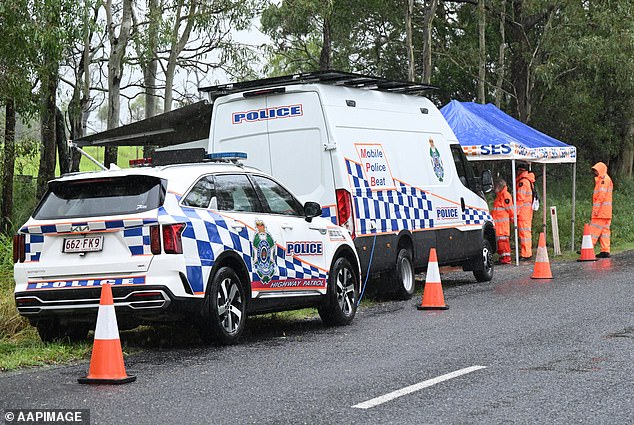 A major search operation was launched for the young man who did not surface after he jumped from a ledge into the water, with police divers locating his body two days later (stock image by Queensland Police and State of Emergency Services)