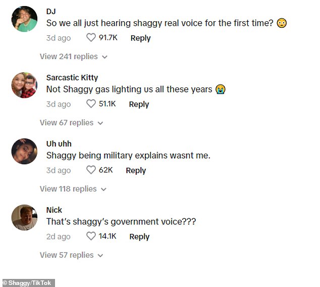 1710221238 217 Shaggy shocks fans by using his real voice in a