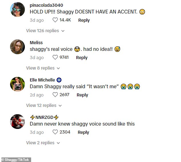 1710221238 799 Shaggy shocks fans by using his real voice in a
