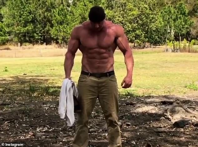 The Australian is mainly seen wearing work clothes rather than typical gym clothes, admitting that it is purely more practical and suitable for his life working on a property.