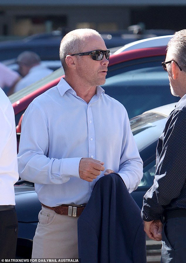 Former Manly player and coach Geoff Toovey was among those who came to pay their respects on Tuesday