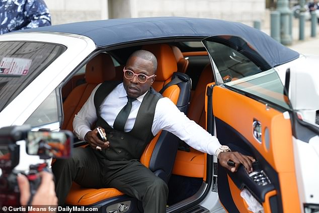 Whitehead became known as the 'Bling Bishop' as he wore designer clothes and drove a Rolls-Royce around town