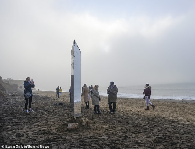 Another monolith was seen on Compton beach on the Isle of Wight in 2020