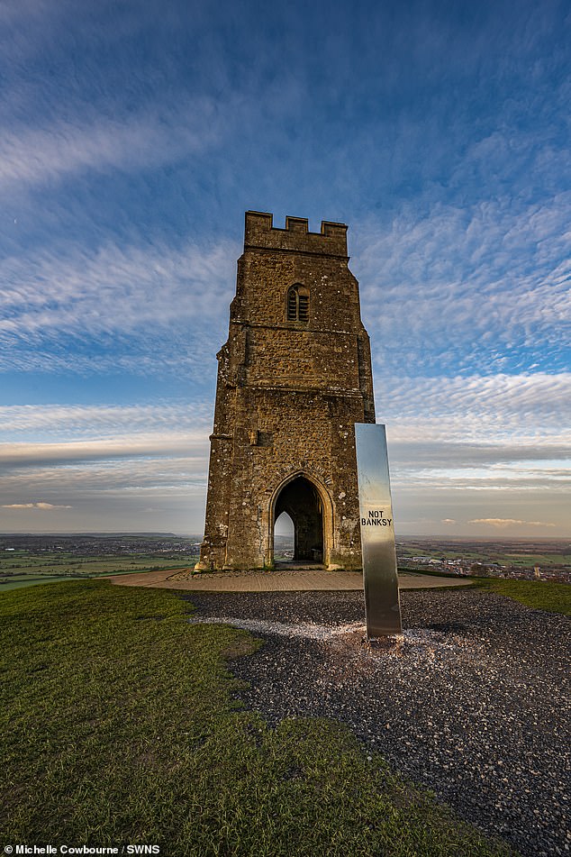 A large silver structure was seen atop Glastonbury Tor in 2020 - an ancient hill associated with King Arthur and Celtic mythology