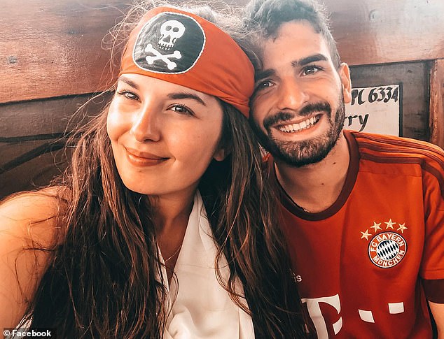 Cairo (pictured right) and his wife Elena Perrone (pictured left) were on their honeymoon at the time of the incident and run their own YouTube channel documenting their travels