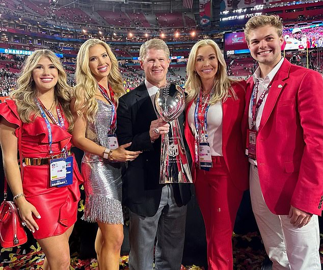 Ava's father, Clark, 59, is the owner and CEO of the Kansas City Chiefs, while her mother, Tavia, was previously crowned Miss Kansas USA.  The family is worth an estimated $24.8 billion
