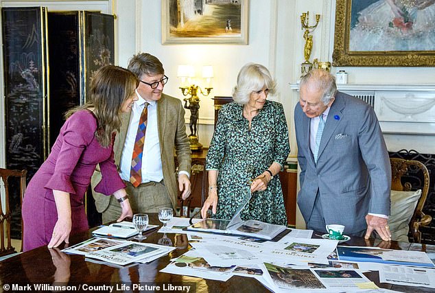 According to a royal source, it was Camilla's idea to ask Kate to take the photo. The image edits the problem