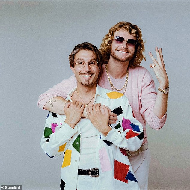 Meanwhile, hip-hop super duo Baby Gravy (Yung Gravy and BBNO$ - both pictured) are set to make their first Australian visit to support Arcade Fire on Sunday