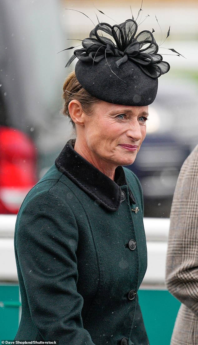 Princess Anne's newly appointed lady-in-waiting Dolly Maude arrived at the Cheltenham event shortly after Zara and Mike